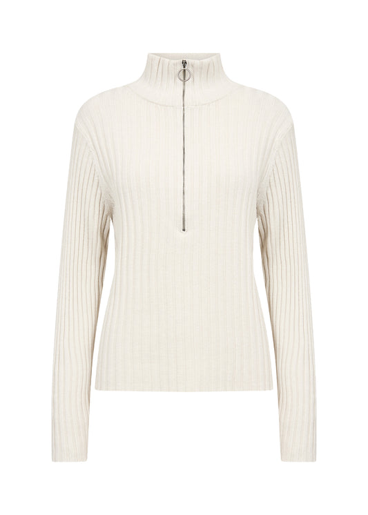 SOYACONCEPT KANITA RIBBED SWEATER - SAND - Vi-Leen's Fashions