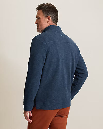 TOMMY BAHAMA CASCADE BUTTON MOCK PULLOVER - COASTLINE - Vi-Leen's Fashions