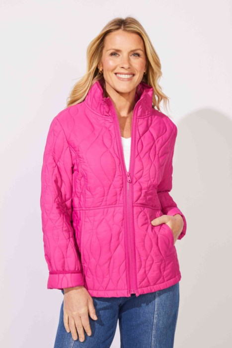 ESCAPE SUMMIT JACKET - FUSHIA - Vi-Leen's Fashions