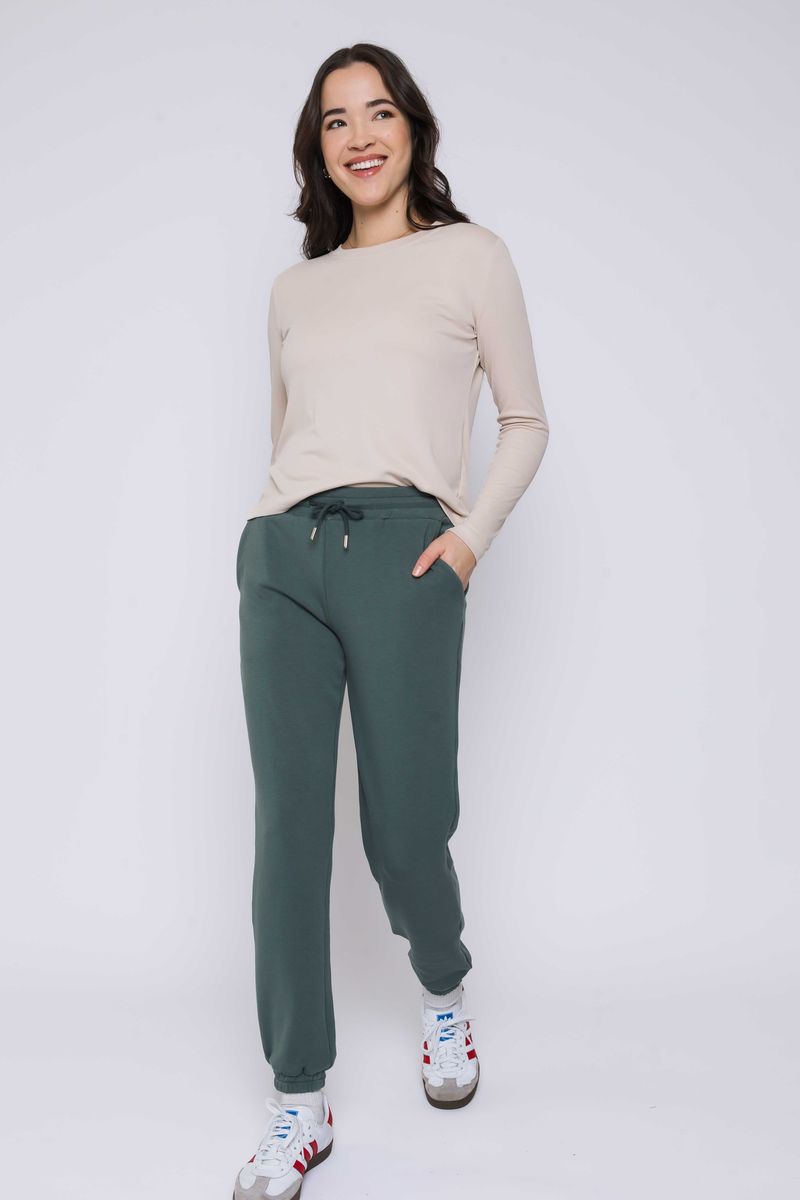 ORB LAINA LUX FLEECE JOGGER - THYME