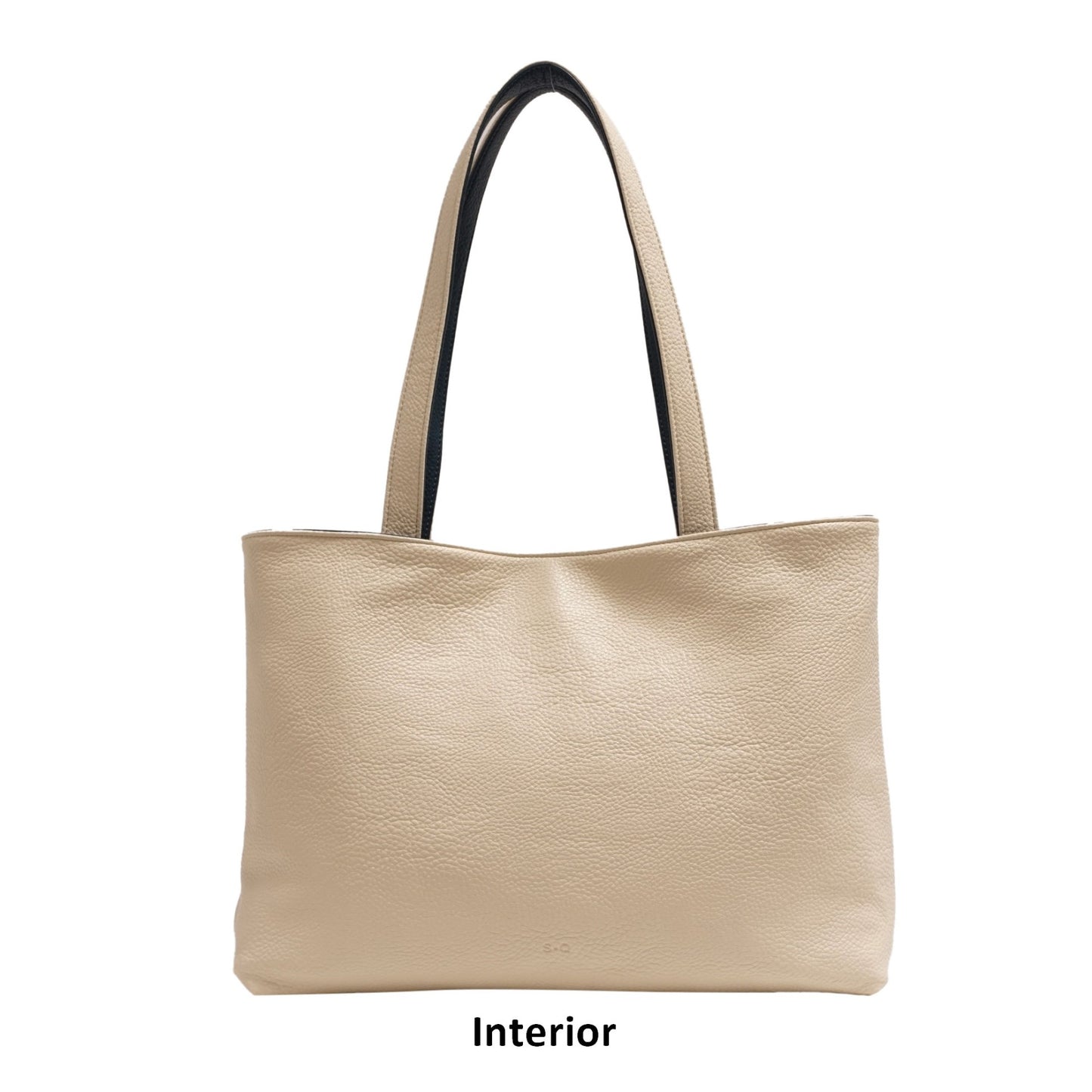 LOIS 2 IN 1 REVERSIBLE TOTE - BLUE/IVORY