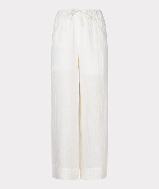 ESQUALO LINEN TROUSER - OFF WHITE - Vi-Leen's Fashions