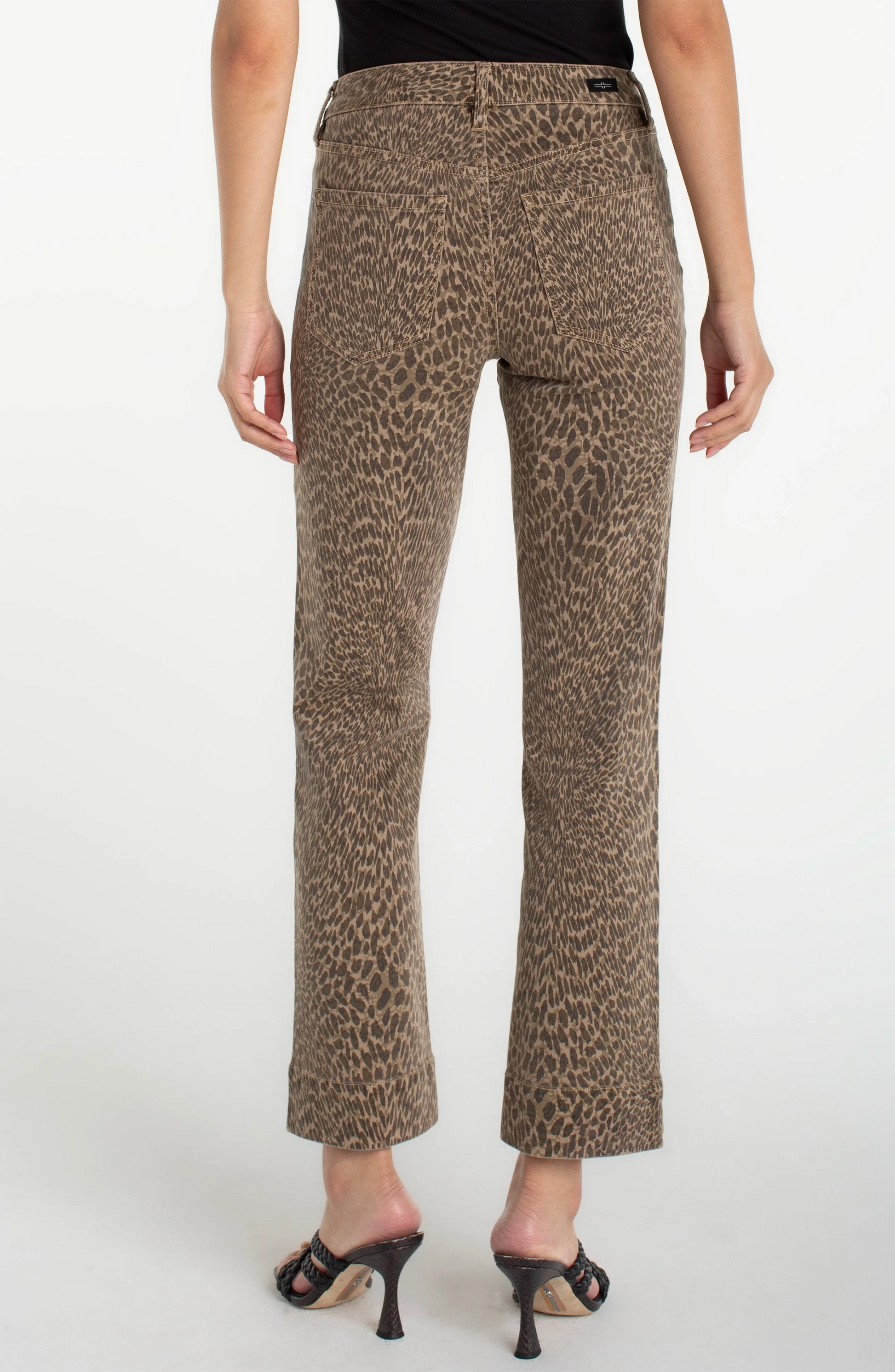 LIVERPOOL KENNEDY STRAIGHT WIDE HEM PANT - ANIMAL - Vi-Leen's Fashions