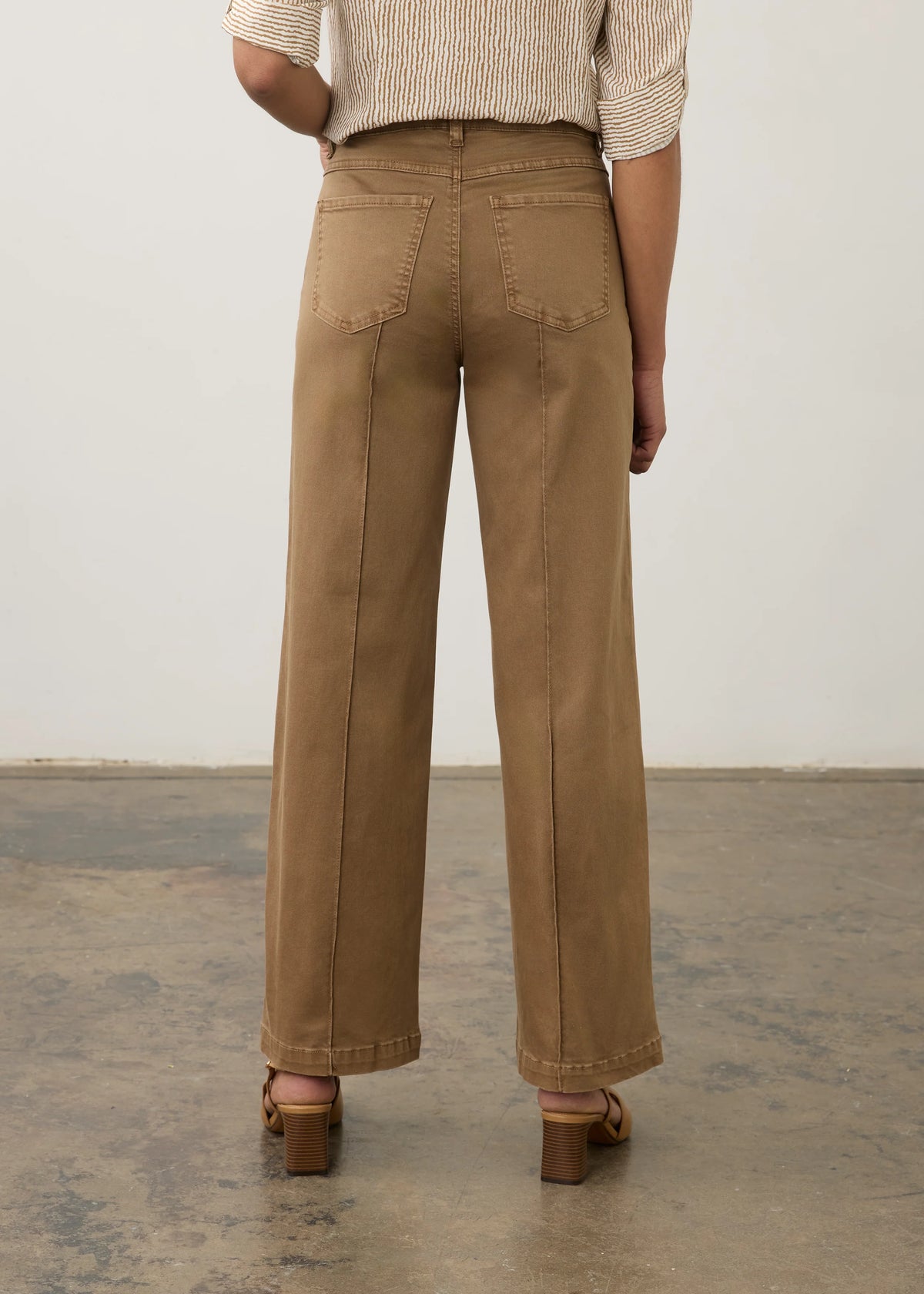 FDJ OLIVIA WIDE LEG TWILL PANT - MAPLE - Vi-Leen's Fashions