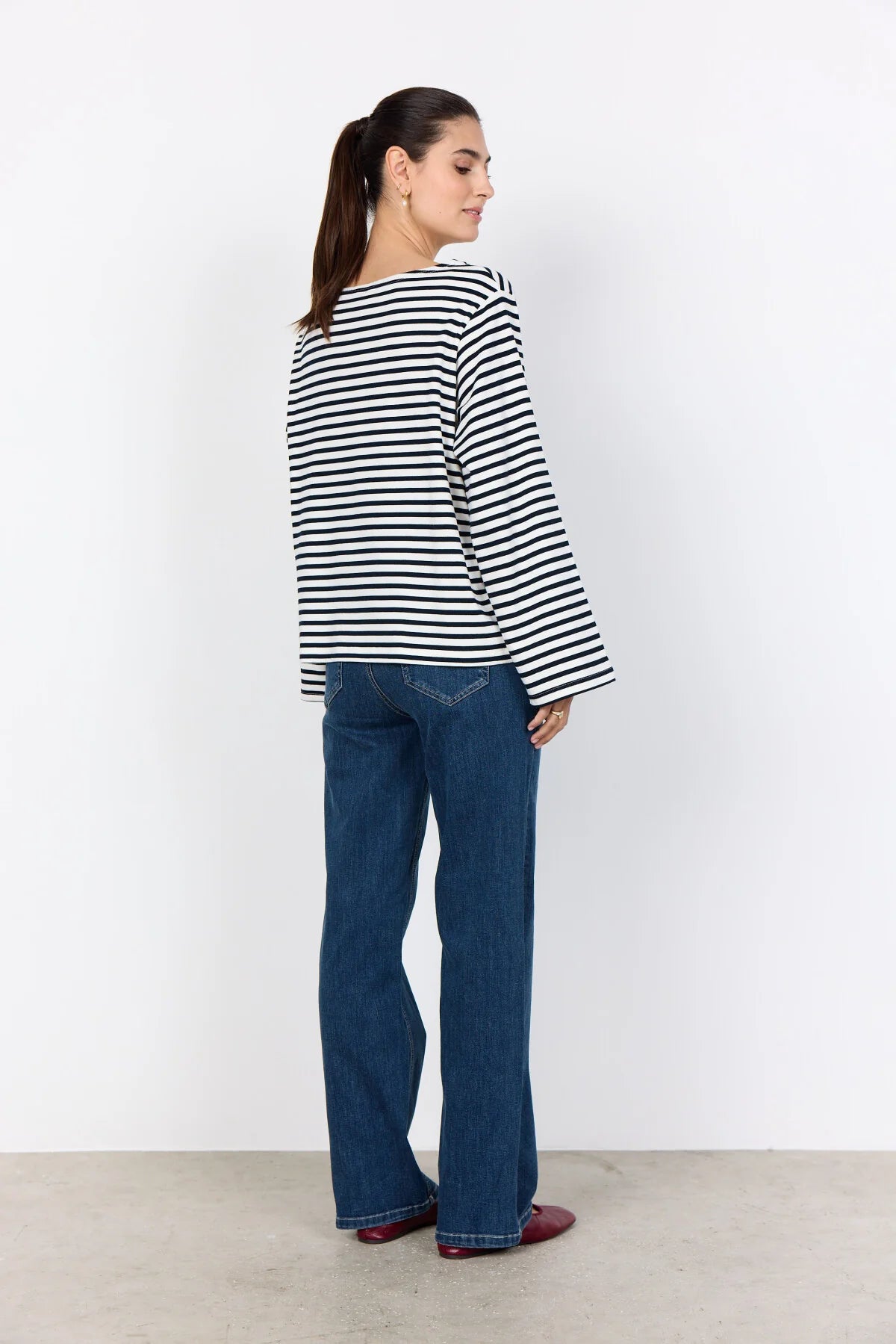 SOYACONCEPT BRI STRIPE TOP - NAVY