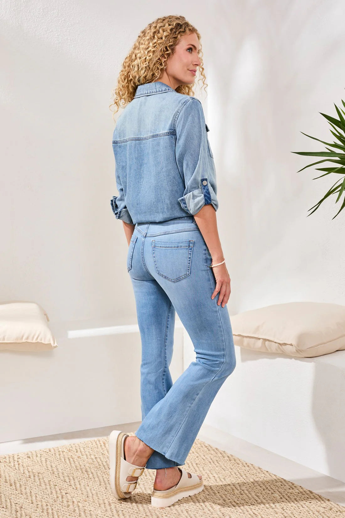 TRIBAL AUDREY HUGGING BOUNDLESS DENIM - COASTAL BLUE - Vi-Leen's Fashions