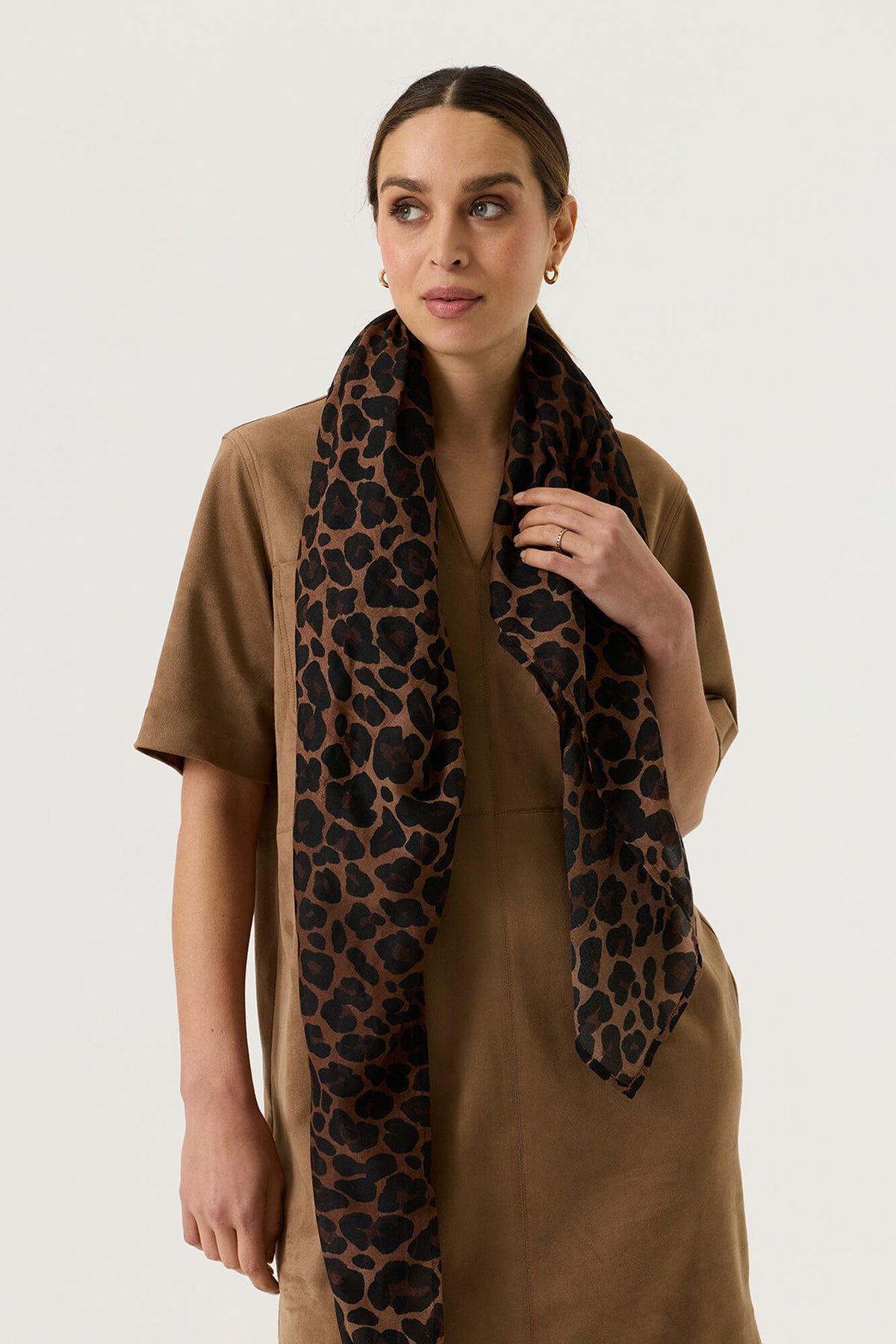 GARCIA LEOPARD PRINT SCARF