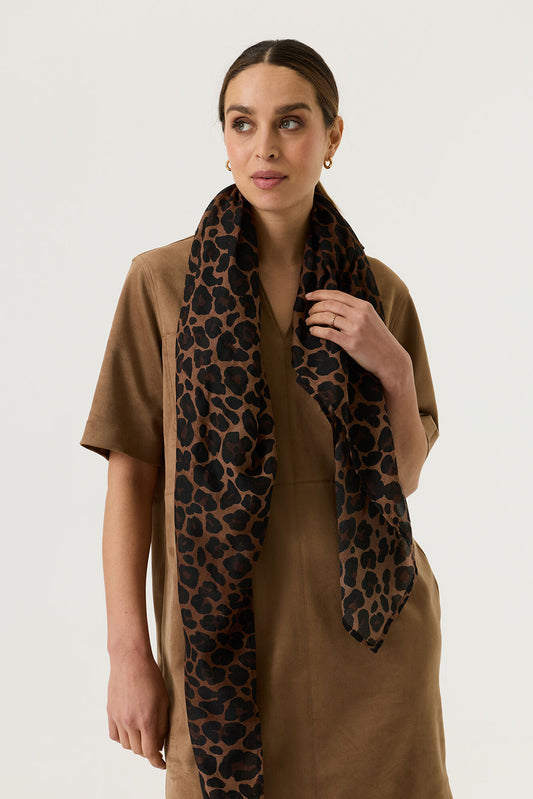 GARCIA LEOPARD PRINT SCARF