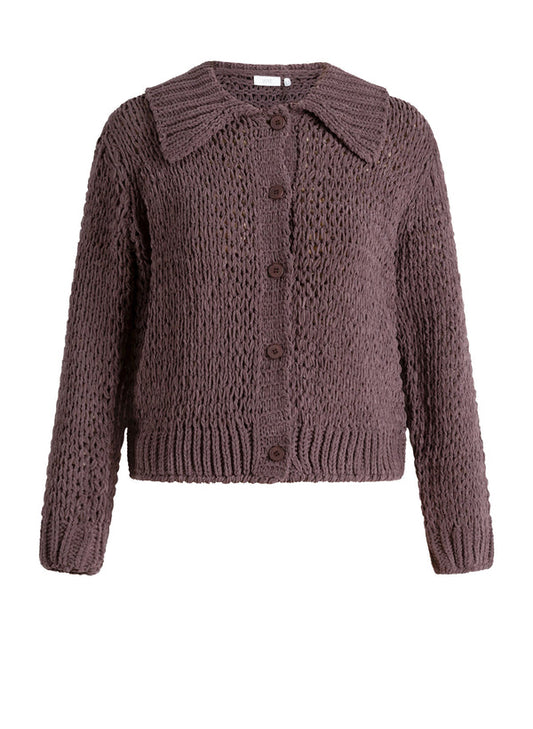 YEST URSEL CARDIGAN - BROWN - Vi-Leen's Fashions