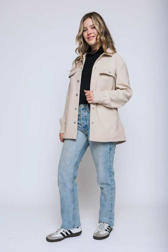 ORB AMELIA UTILITY JACKET - STONE