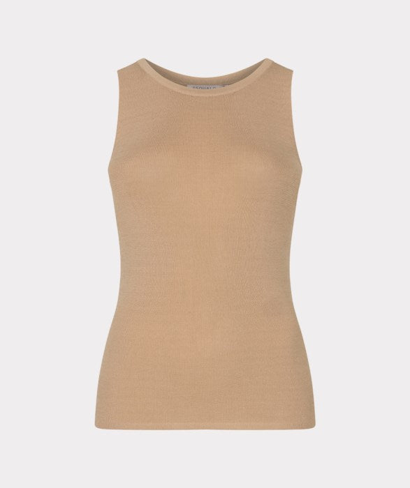 ESQUALO RUFFLE SLEEVE TOP - SAND - Vi-Leen's Fashions