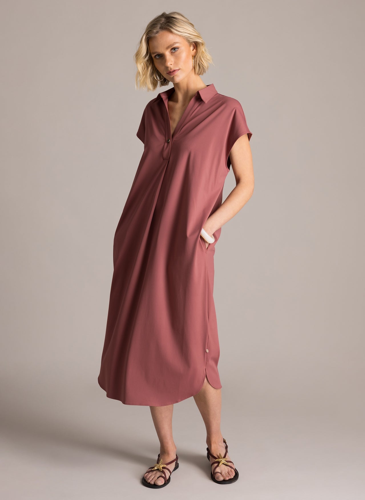 YEST KLOE DRESS - PLUM - Vi-Leen's Fashions