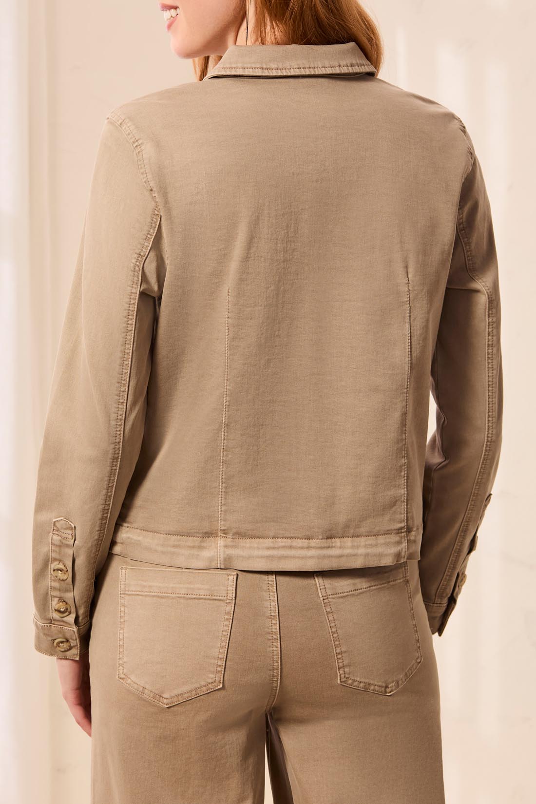 TRIBAL BUTTON FRONT JACKET - FOSSIL