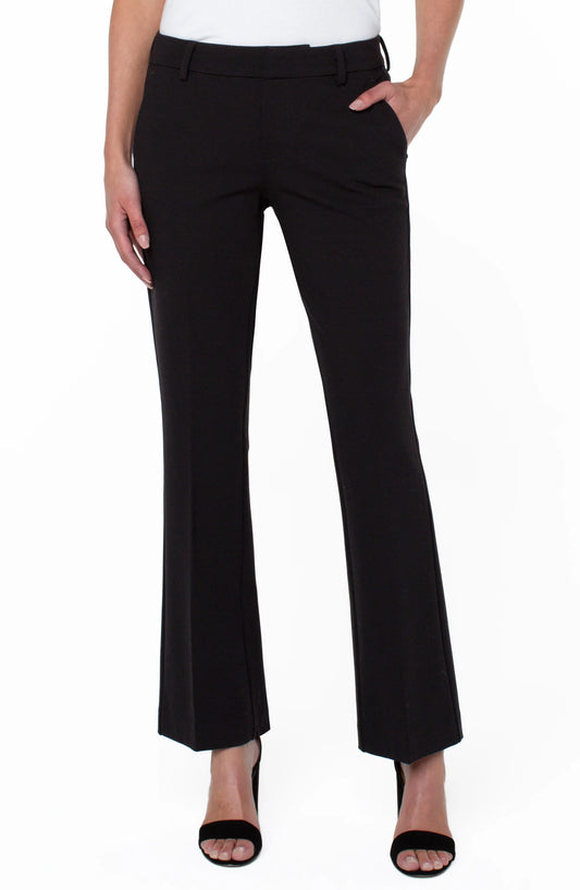 LIVERPOOL KELSEY FLARE LEG TROUSER - BLACK