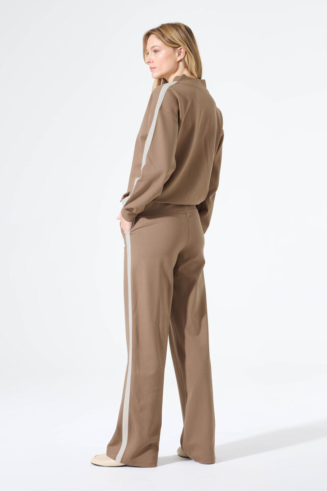 GARCIA JOGGER WITH SIDE PIPING - SOFT TAUPE - Vi-Leen's Fashions