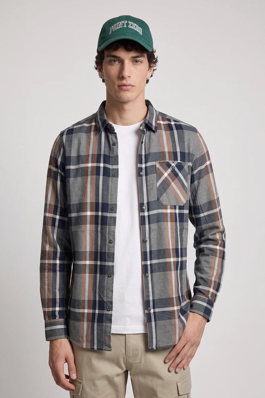 MEN'S POINT ZERO COTTON SHIRT - SAP