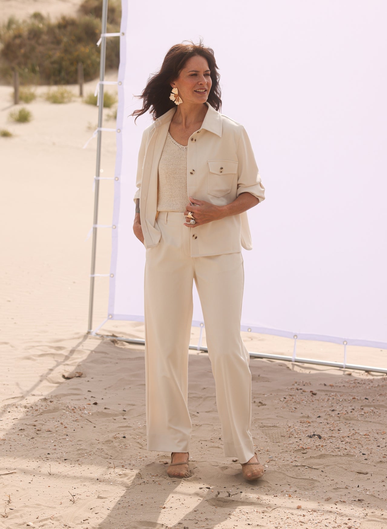 YEST KRISTINA STRAIGHT LEG PANT - NATURAL - Vi-Leen's Fashions