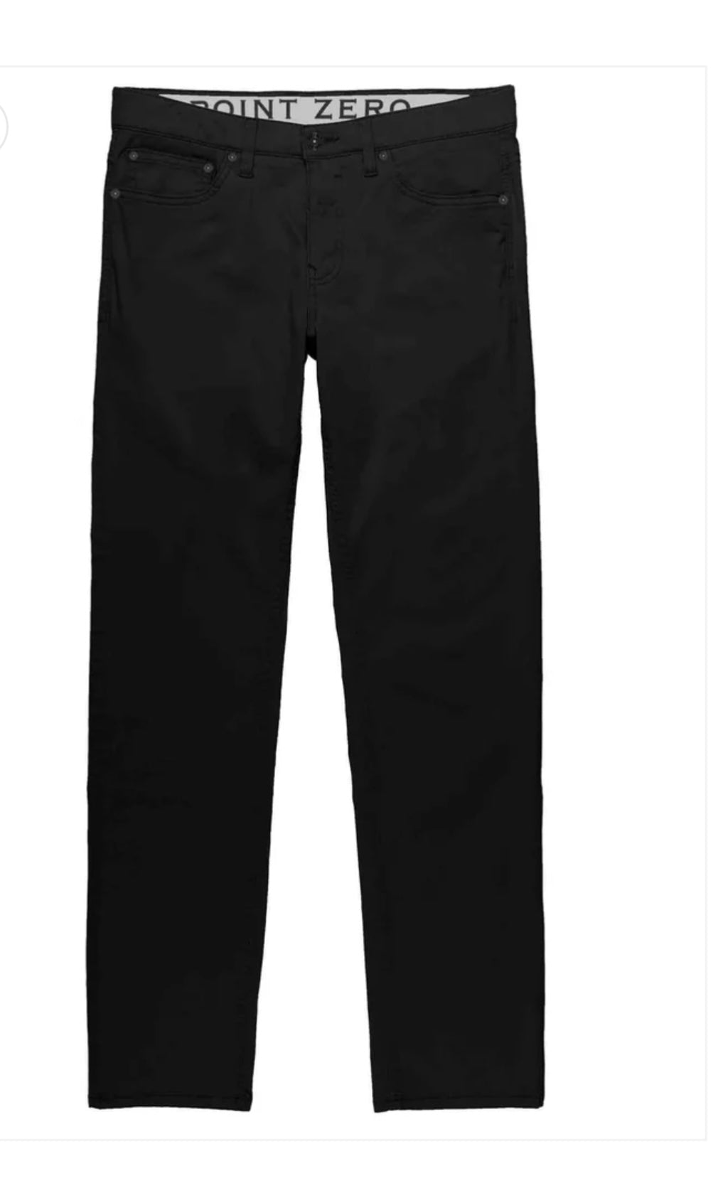 MEN'S POINT ZERO SUPER FLEX TWILL PANT - BLACK