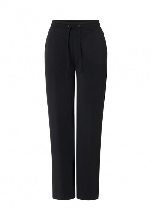 YEST OIRLA PANT WITH FRONT SEAMING - BLACK