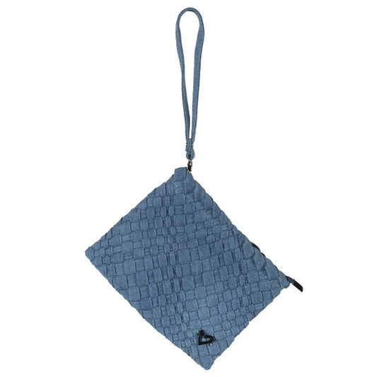 WINDSOR WOVEN CARD/COIN HOLDER - DENIM - Vi-Leen's Fashions