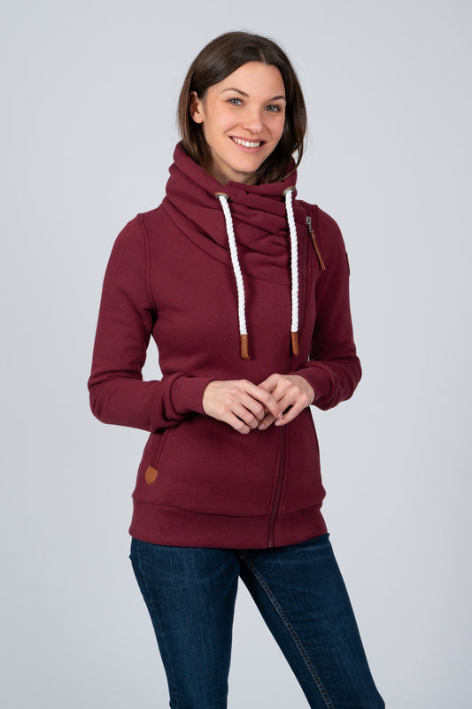 WANAKOME HESTIA FULL ZIP SWEATSHIRT - GRAPE
