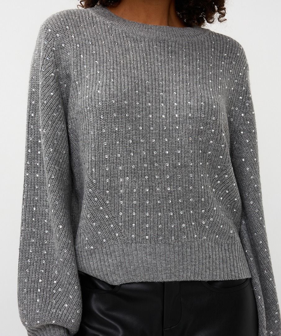 ESQUALO GREY MELANGE SWEATER