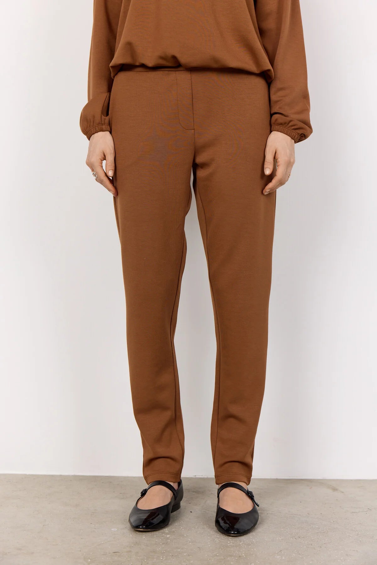 SOYACONCEPT BANU PANT - TOFFEE