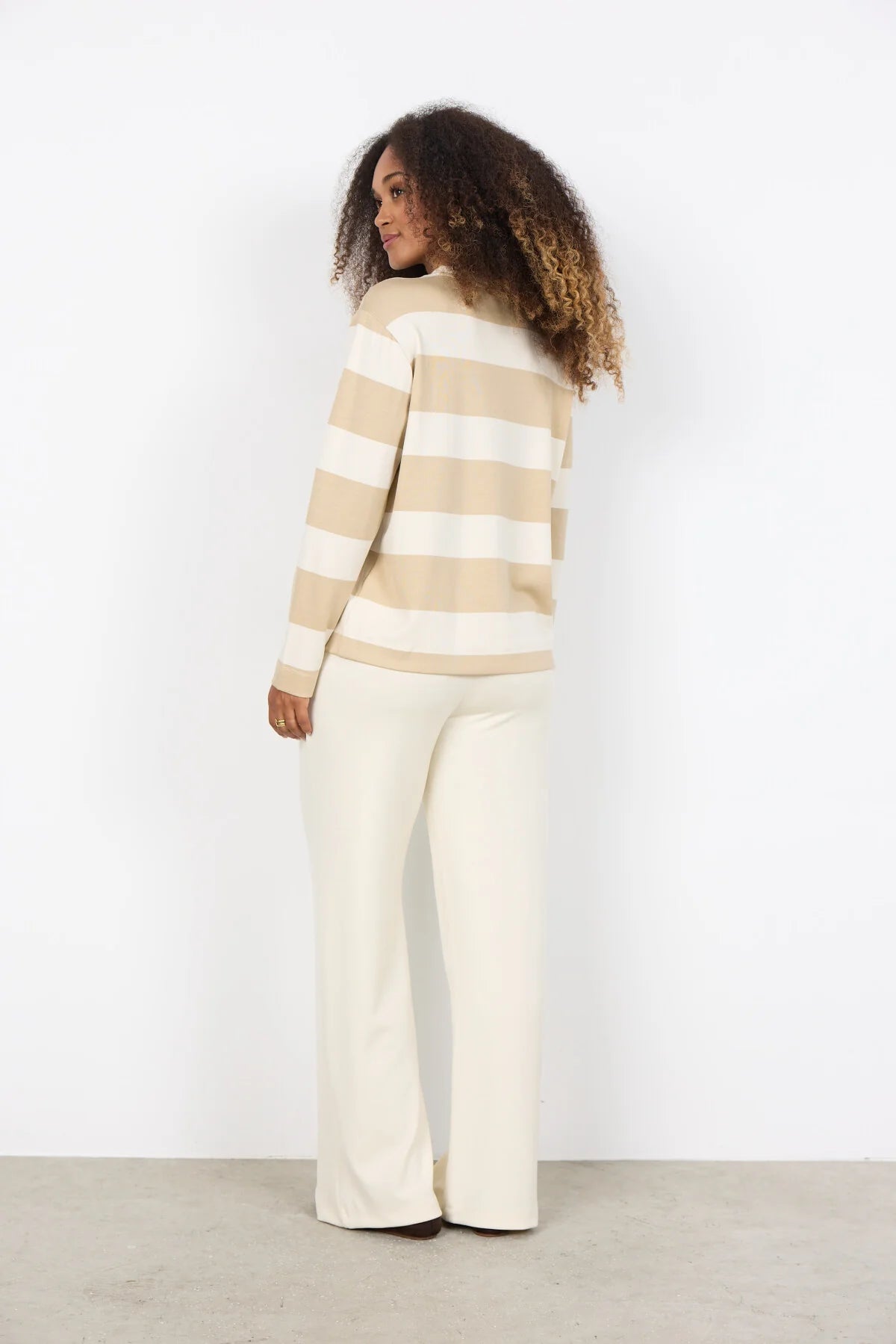 SOYACONCEPT BARNI STRIPE PULLOVER - SAND