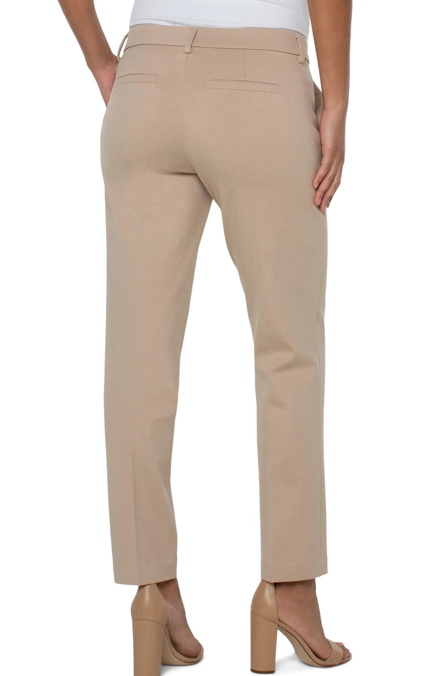 LIVERPOOL KELSEY TROUSER - BISCUIT TAN - Vi-Leen's Fashions