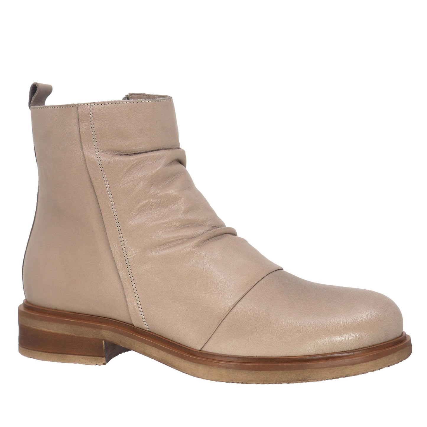 TAXI EVERLY BROOKLYN LEATHER BOOT - DARK STONE