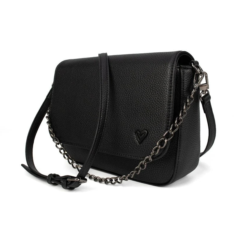 WEMBLEY VEGAN CROSSBODY - BLACK