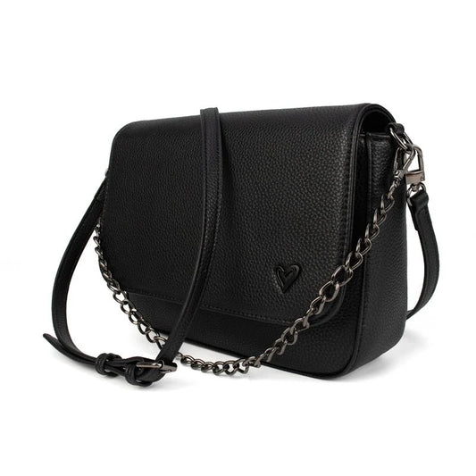WEMBLEY VEGAN CROSSBODY - BLACK - Vi-Leen's Fashions