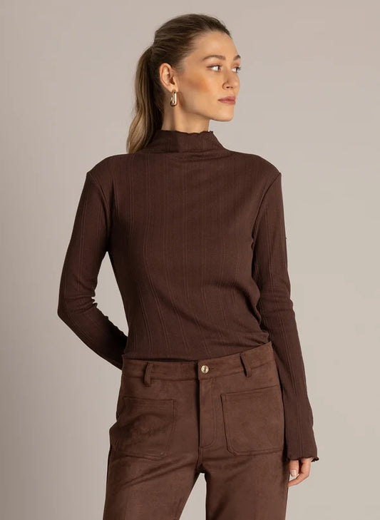 YEST UDELA TOP - BROWN - Vi-Leen's Fashions