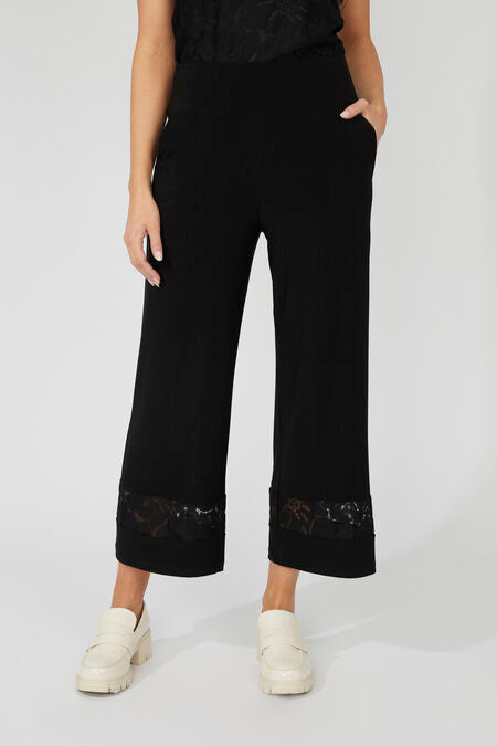 FRANK LYMAN WIDE DRESSY PANT - BLACK
