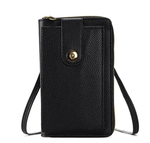 SOLINA PHONE CROSSBODY - BLACK - Vi-Leen's Fashions