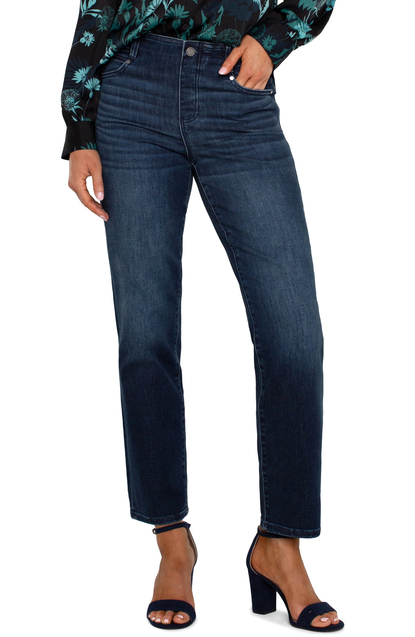 LIVERPOOL GIA GLIDER SLIM LEG JEAN - WARNER LAKE
