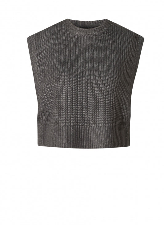 YEST OKJE SWEATER VEST - CHARCOAL