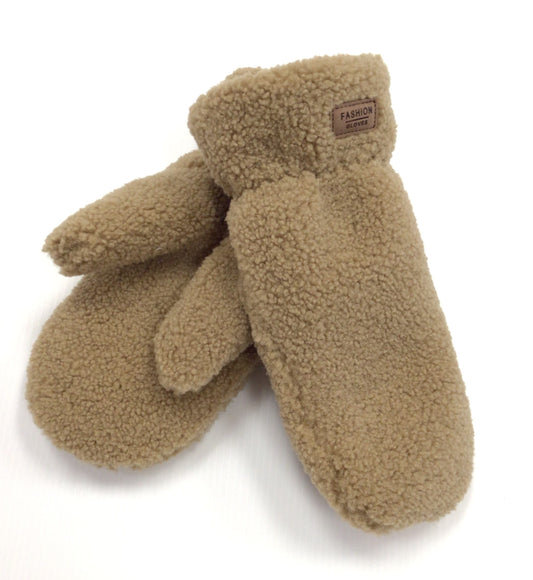 TEDDY MITTS - DARK SAND