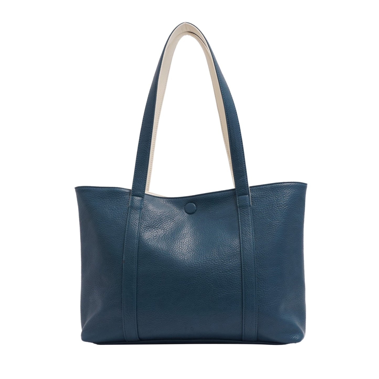 LOIS 2 IN 1 REVERSIBLE TOTE - BLUE/IVORY
