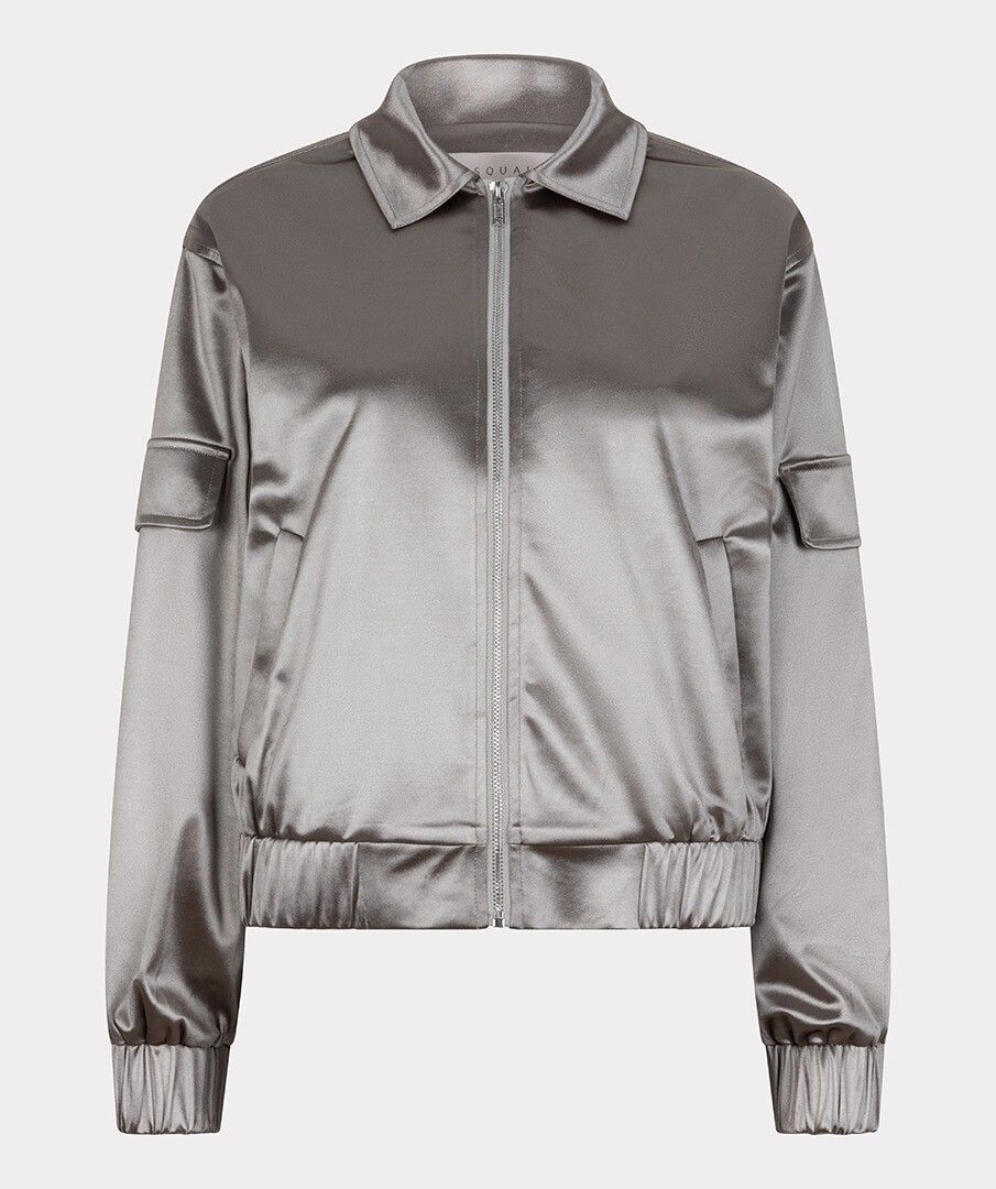 ESQUALO METALLIC JACKET - SILVER BRONZE