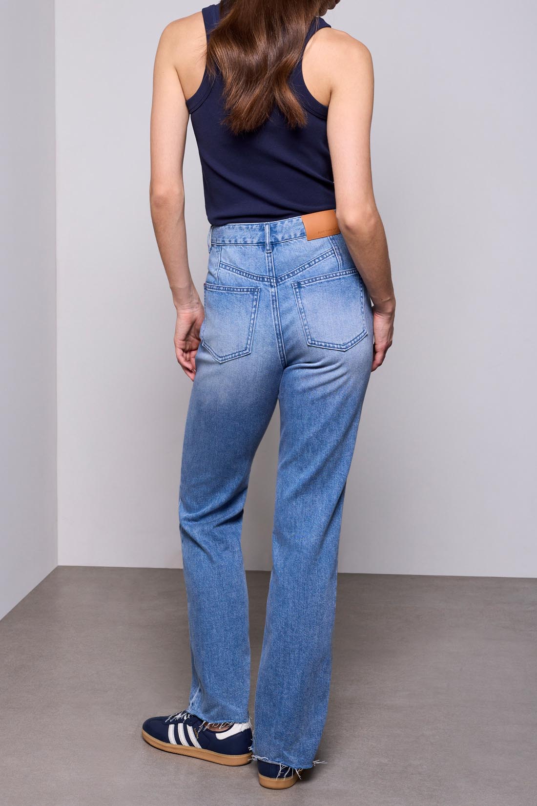 TRIBAL SOPHIA 90'S STRAIGHT LEG JEAN - AUTHENTIC BLUE