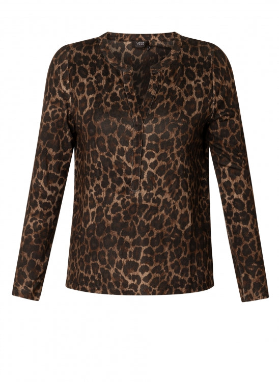YEST RAISSA BLOUSE - LEOPARD