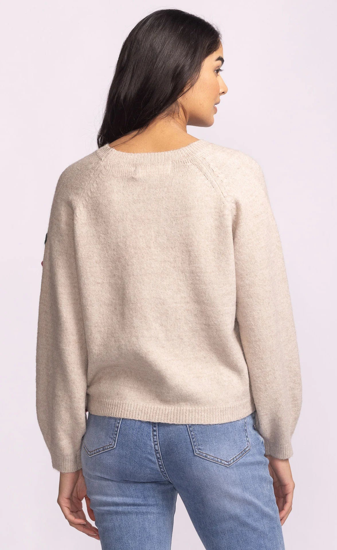PINK MARTINI MON CHERRY SWEATER - BEIGE
