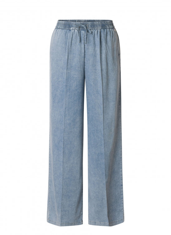 YEST KATERINE LOOSE FIT TROUSER - BLEACH BLUE