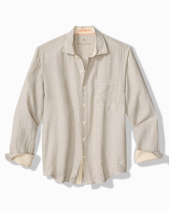 MEN'S TOMMY BAHAMA PARADISE BREEZER SHIRT - NATURAL