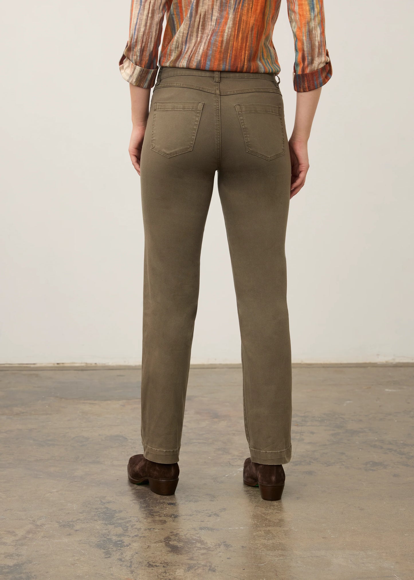 FDJ CHRISTINA STRAIGHT LEG PANT - OLIVE