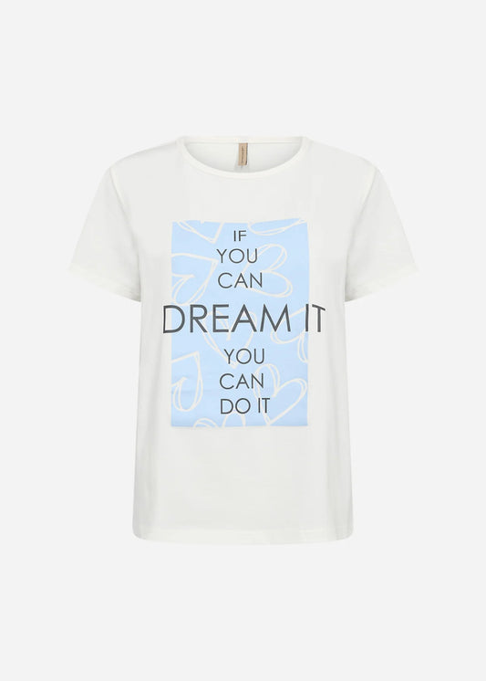 SOYACONCEPT YOU CAN DREAM IT T-SHIRT - WHITE - Vi-Leen's Fashions