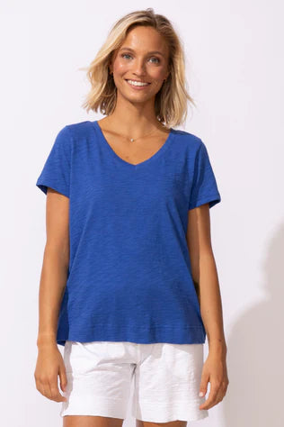 ESCAPE COTTON V-NECK T-SHIRT - RESORT - Vi-Leen's Fashions