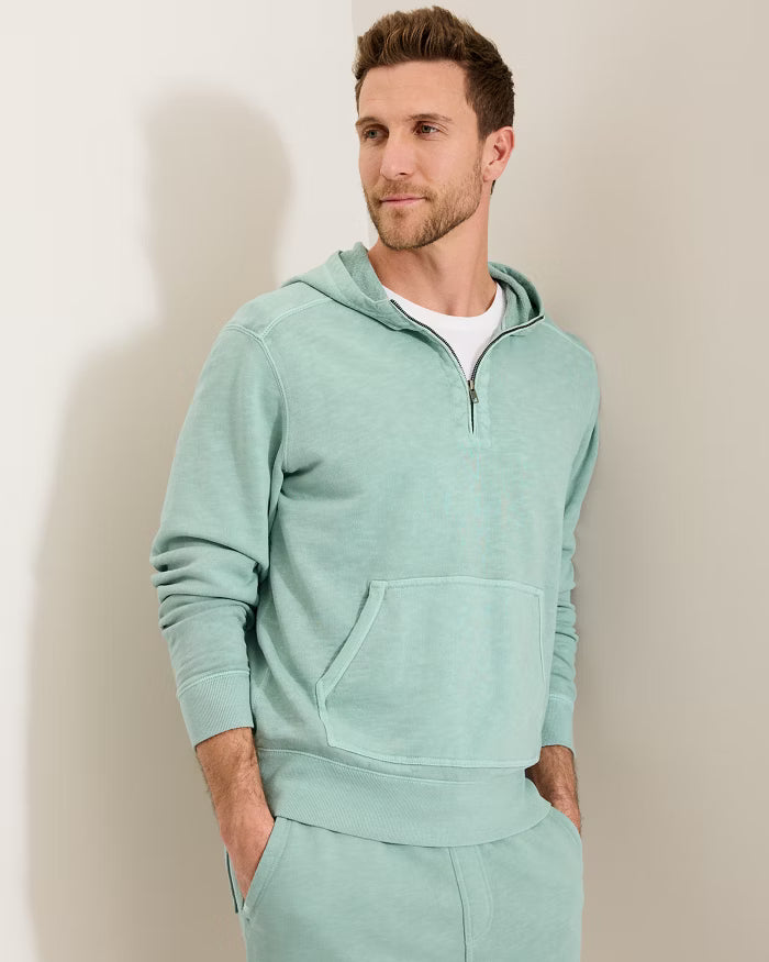 MEN'S TOMMY BAHAMA CIRRUS BREZE HALF ZIP HOODIE - ALPHINE - Vi-Leen's Fashions