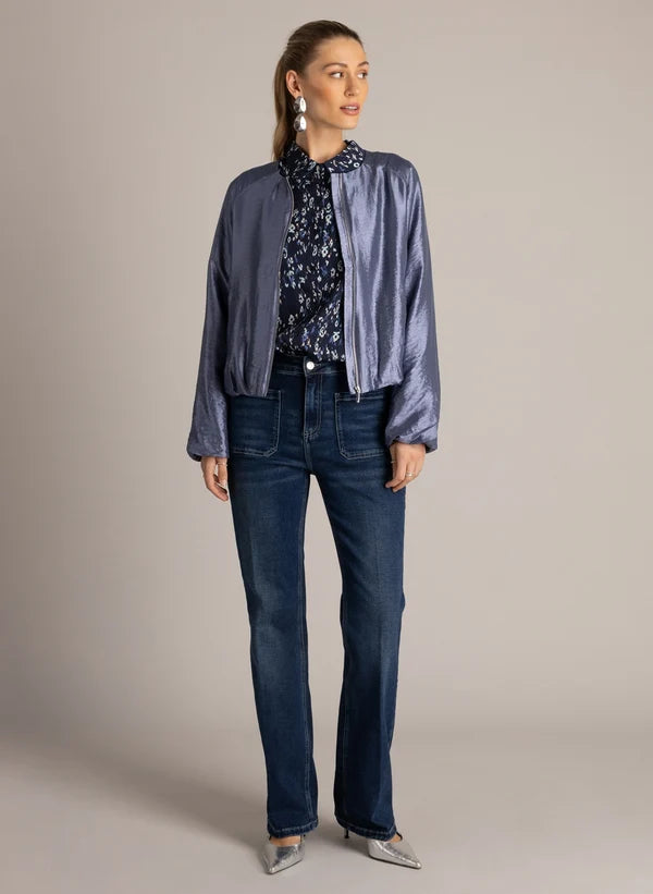 YEST KASSIA ESSENTIAL JACKET - FADED BLUE